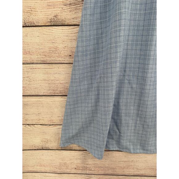 Scarlet Darkness Dorthy Off Shoulder Dress Womens XL Blue White Plaid - Picture 5 of 9